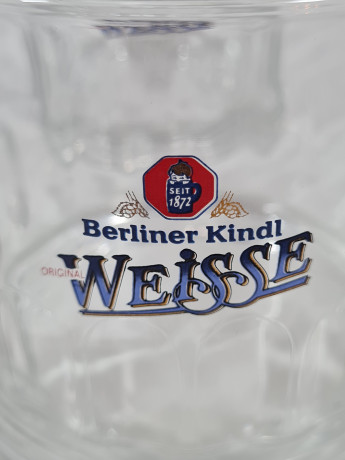 Стакан для пива винтажный Berliner Kindl Weisse, стекло, 0.3 л, 4 шт., Германия, 1960-70гг.