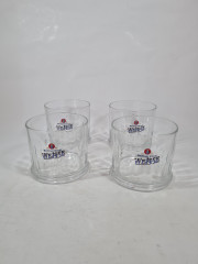 Стакан для пива винтажный Berliner Kindl Weisse, стекло, 0.3 л, 4 шт., Германия, 1960-70гг.