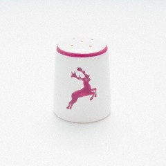 Gmundner Keramik Gmundner Keramik Bordeauxroter Hirsch Salzstreuer glatt h: 5,8 cm Керамическая солонка Gmundner из бордоского красного оленя, гладкая, высота: 5,8 см