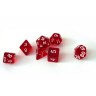 dice4friends 7-tlg. RPG Wurfelset Transparent: Red 7 шт. RPG Dice Set Прозрачный: Красный
