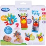 Playgro Playgro Geschenkset Dschungelfreunde mit Hand- und Fussgelenksrasseln Подарочный набор друзей джунглей Playgro с погремушками на запястье и лодыжке
