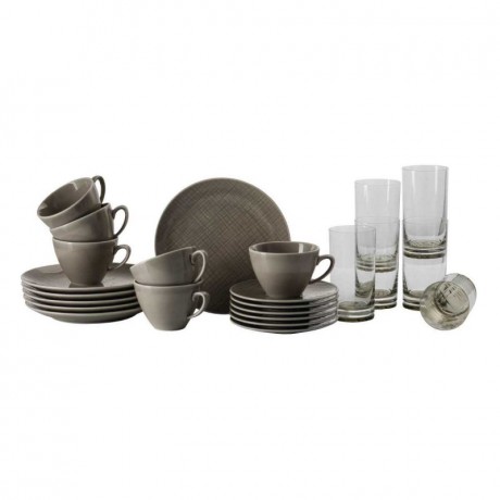 Rosenthal Rosenthal Mesh Colours Mountain Kaffee-Set mit Glas 24-tlg. Rosenthal Mesh Colors Mountain Кофейный набор со стеклом 24 предм.