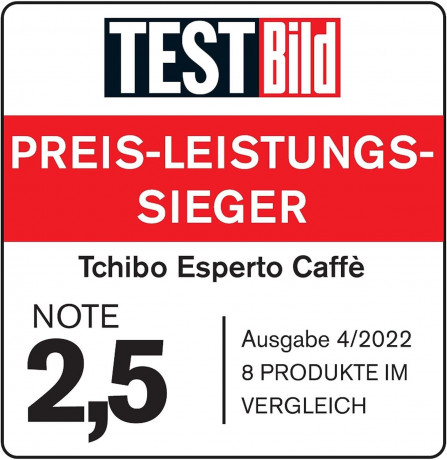 Tchibo Tchibo Kaffeevollautomat Esperto Caffe fur Caffe Crema und Espresso, Metallic Sand, Herausnehmbare Bruheinheit  Полностью автоматическая кофемашина Tchibo Esperto Caffe для приготовления кофе со сливками и эспрессо, металлическим песком, съемным за
