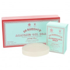 D.R. Harris Almond Oil Soap Box of 3  Мыло с миндальным маслом, коробка из 3 шт.