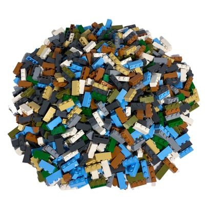 LEGO LEGO 1x3 Steine gemischt - 500 Stuck - Colorful brick mix 3622 LEGO 1x3 кирпичи смешанные - 500 штук - Разноцветная смесь кирпичей 3622