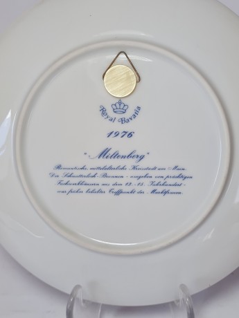Royal Bavaria Декоративная тарелка "Старый Милтенберг", 19,5 см, Германия, 1976г
