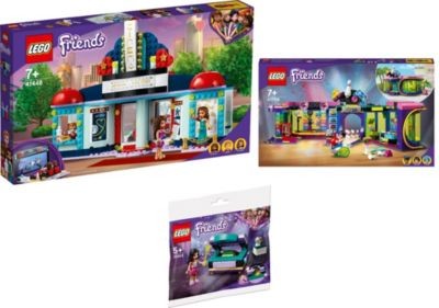 LEGO 3er Set: Friends 41448 Heartlake City Kino + Rollschuhdisco + Friends 30414 Emmas Zaubertruhe - Polybag Набор из 3 предметов: Friends 41448 Кинотеатр Heartlake City + Дискотека на роликах + Friends 30414 Волшебный сундук Эммы — полиэтиленовый пакет
