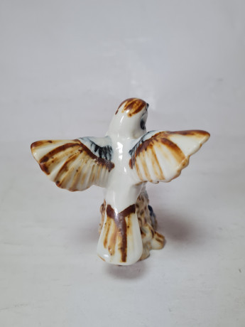 Фигурка "Воробей на ветке", 9 x 8 см, Германия, 1960-70гг.