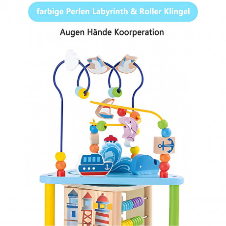 baobe Motorikschleife Meeresmotiv Motorikwurfel Цикл двигательных навыков Кубик двигательных навыков с морским мотивом