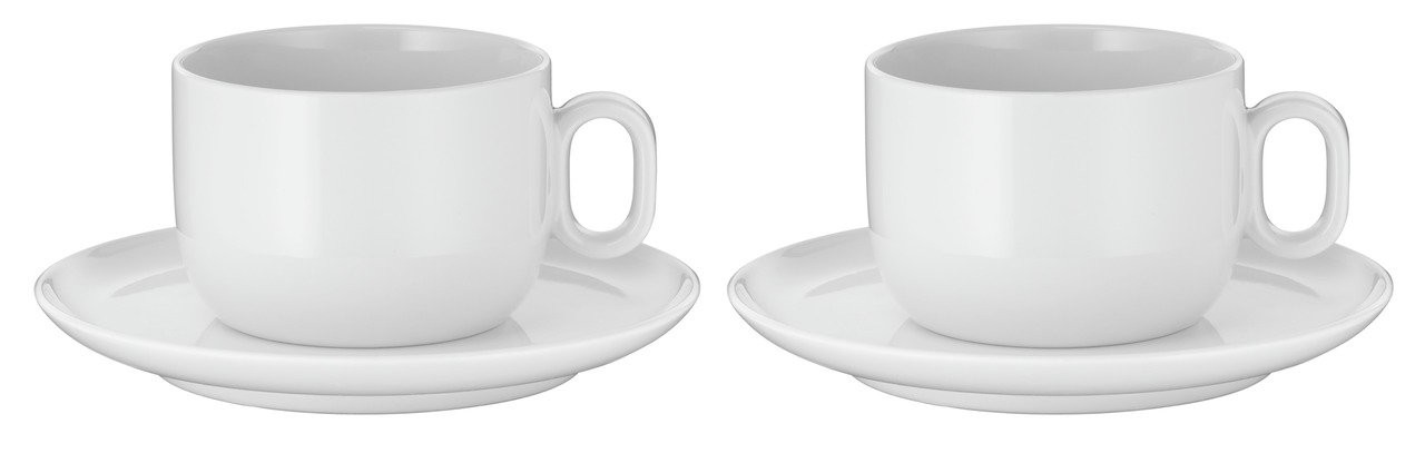 WMF WMF Cappuccino Tassenset 4-tlg. BARISTA Weiss Набор чашек WMF для капучино, 4 предмета. БАРИСТА