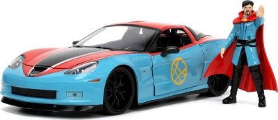 Jada Hollywood Rides Marvel Doctor Strange Chevy Corvette Голливуд едет на Chevy Corvette от Marvel Doctor Strange