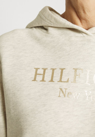 Tommy Hilfiger HOODIE Sweatshirt heathered oatmilk ХУДИ Свитер овсяное молоко