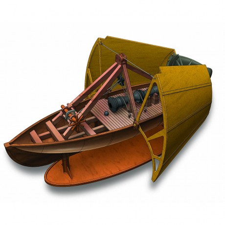 Edu-Toys Leonardo da Vinci Leonardo da Vinci Kanonenboot Леонардо да Винчи Канонерская лодка Леонардо да Винчи
