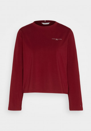 Tommy Hilfiger MINI LOGO Long sleeved top rouge MINI LOGO Топ с длинными рукавами румяна