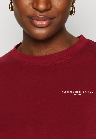 Tommy Hilfiger MINI LOGO Long sleeved top rouge MINI LOGO Топ с длинными рукавами румяна