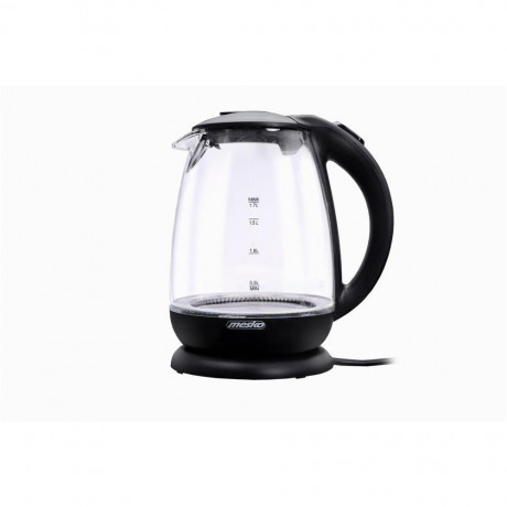 Mesko Mesko Wasserkocher MS 1263 Glas-Wasserkocher 1,7 Liter 2200 Watt LED Beleuchtung  Чайник Mesko MS 1263 стеклянный чайник 1,7 литра 2200 Вт светодиодное освещение
