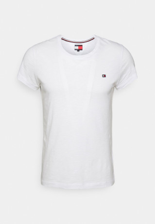 Tommy Hilfiger TOMMY HILFIGER X SHAWN MENDES THE SHAWN TEE UNISEX Basic T-shirt white TOMMY HILFIGER X SHAWN MENDES THE SHAWN TEE UNISEX Базовая футболка белый