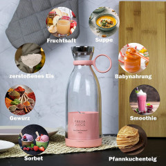 Aoucheni Aoucheni Smoothie-Maker Blender Smoothie Makers,350ml mit USB-Ladegerat  Блендер Aoucheni Smoothie Maker, 350 мл, с зарядным устройством USB