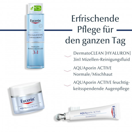 Eucerin AquaPorin Active Feuchtigkeitspflege fur normale Haut bis Mischhaut  AquaPorin Активный увлажняющий уход для нормальной и комбинированной кожи