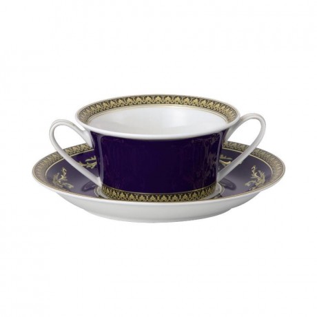 Rosenthal meets Versace Rosenthal Versace Medusa blue Suppentasse 2-tlg. Rosenthal Versace Medusa blue Суповая чашка 2 шт.