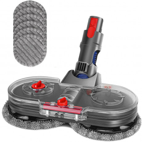 FeelGlad FeelGlad Akku-Wischmopp Dyson Wischaufsatz,Wischer,mit 6 Mopppads und Abnehmbarer Wassertank, fur Dyson V11 V10 V8 V7 V15 Staubsauger Беспроводная швабра FeelGlad Насадка для швабры Dyson, стеклоочиститель, с 6 подушечками и съемным резервуаром