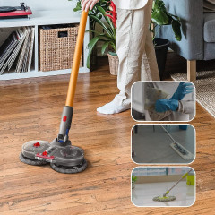 FeelGlad FeelGlad Akku-Wischmopp Dyson Wischaufsatz,Wischer,mit 6 Mopppads und Abnehmbarer Wassertank, fur Dyson V11 V10 V8 V7 V15 Staubsauger  Беспроводная швабра FeelGlad Насадка для швабры Dyson, стеклоочиститель, с 6 подушечками и съемным резервуаром 