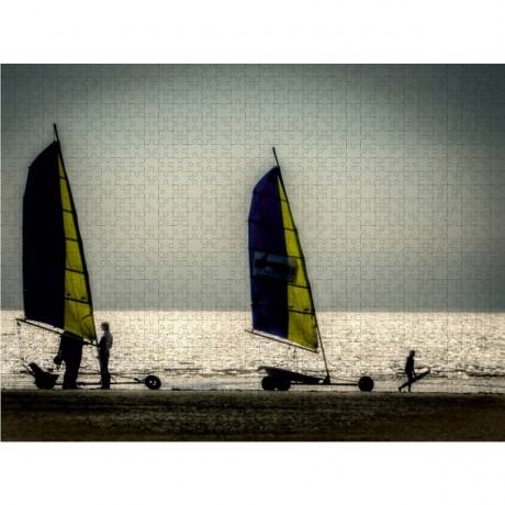 CALVENDO Puzzle CALVENDO Puzzle Strandsegler Пазл CALVENDO Пазл песчаные яхты