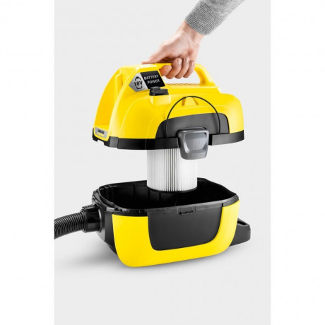 Karcher Professional Karcher Professional Nass-Trocken-Akkusauger 18V Akku-Mehrzwecksauger WD 1 Compact Battery  Karcher Профессиональный беспроводной пылесос для влажной и сухой уборки Беспроводной многоцелевой пылесос 18 В WD 1 Compact Battery