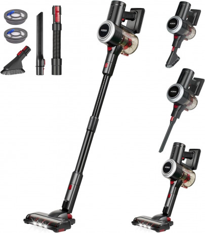 HCBOO HCBOO Akku-Hand-und Stielstaubsauger, 180,00 W, Beutellos, 25000Pa Starke Saugleistung 180W Freistehender Akkusauger bis up 40Min  Беспроводной ручной и стержневой пылесос HCBOO, 180,00 Вт, без мешка, сильная мощность всасывания 25 000 Па. Отдельно 
