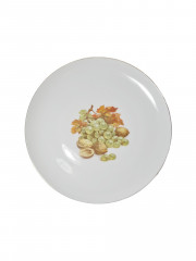 Plankenhammer Floss Bavaria Круглое блюдо "Виноград и орехи", 27см, Германия, 1960-70гг.