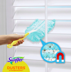 Swiffer  Staubmagnet Nachfullpack 9St, Свиффер Сменные салфетки-насадки для магнитной щетки, 9 штук