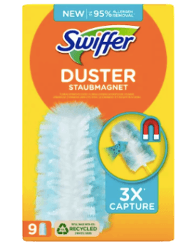 Swiffer  Staubmagnet Nachfullpack 9St, Свиффер Сменные салфетки-насадки для магнитной щетки, 9 штук