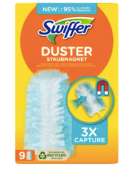 Swiffer  Staubmagnet Nachfullpack 9St, Свиффер Сменные салфетки-насадки для магнитной щетки, 9 штук