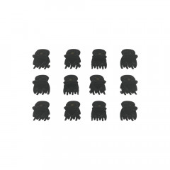 SOHO Lucca Mini Haarklammer Schwarz мини-заколка для волос Lucca