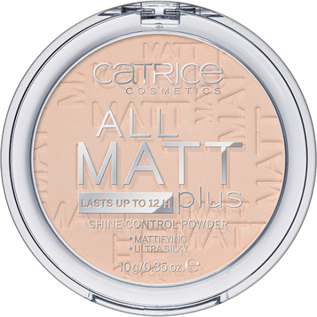 Catrice Puder All Matt Plus Shine Control Powder, Катрис Матирующая компактная пудра 12 часов, Transparent 010, 10г.
