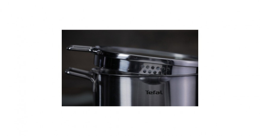 Tefal Tefal Topf-Set Nordica H852S3, O 16cm/20cm/24cm edelstahl, 3-teilig, mit Glas-Siebdeckel  edelstahl Набор кастрюль Tefal Nordica H852S3, O 16см/20см/24см нержавеющая сталь, 3 предмета, со стеклянной крышкой-ситом