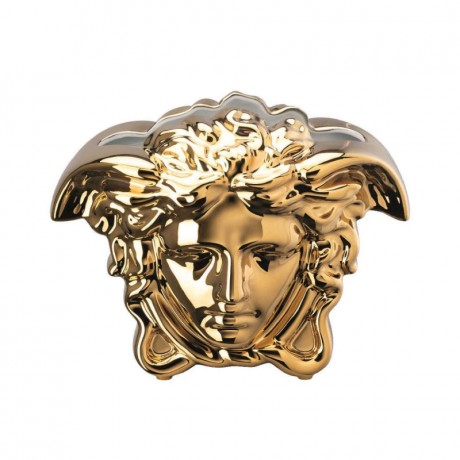 Rosenthal meets Versace Rosenthal Versace Medusa Grande Vase gold h: 21 cm Ваза Rosenthal Versace Medusa Grande, золото, высота: 21 см