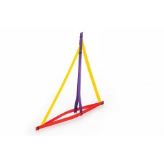 SINA®SPIELZEUG Holzspielzeug FlechtKunst 100cm Hellblau 4 Stuck Деревянная игрушка плетеная арт 100см голубая 4 штуки