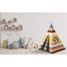 Playfun Indianerzelt Tipi mit Indianer Motiv drinnen und draussen Типи индийской палатки с индийским мотивом внутри и снаружи