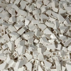 LEGO LEGO 2x1 Schragstein Weiss - 25x -White slope 3040 LEGO 2x1 Schragstein Weiss - 25x - Белый склон 3040