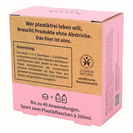 Niyok 2in1 festes Shampoo+Conditioner Soft blossom 80g Твердый шампунь+кондиционер 2в1 Мягкий цветок 80г