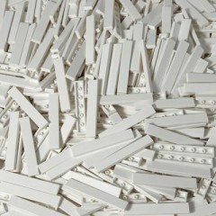 LEGO LEGO 1x6 Fliesen Weiss - 50x - White tile 6636 LEGO 1x6 Плитки Белые — 50x — Белая плитка 6636