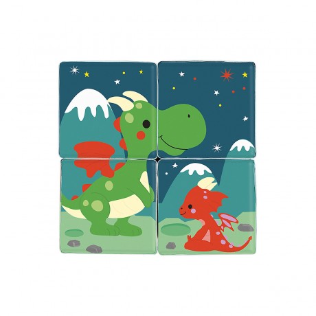 Janod Badespielzeug Motiv-Wurfel Игрушка для ванной в виде куба