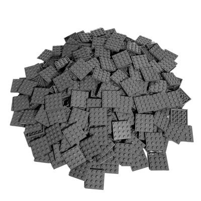 LEGO LEGO 4x4 Platten Dunkelgrau - 1000 Stueck - Dark bluish grey plate 3031 Тарелки LEGO 4x4 темно-серые - 1000 штук - Темно-синевато-серая пластина 3031