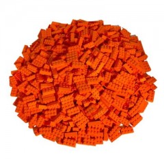 LEGO 100 Orange LEGO Steine 2x4 - Bausteine - Classic, Basic, City - 3001 100 оранжевых кубиков LEGO 2x4 - строительные блоки - Classic, Basic, City - 3001