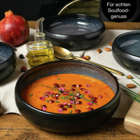 Moritz & Moritz Moritz & Moritz Suppenteller 4-tlg. REACTIV grau Суповые тарелки Moritz & Moritz 4 шт. РЕАКТИВНЫЙ