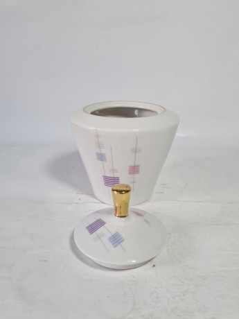 Набор для чая винтажный Schumann Arzberg Bavaria в пастельных тонах, сахарница, молочник, фарфор, Германия, 1970-80гг.