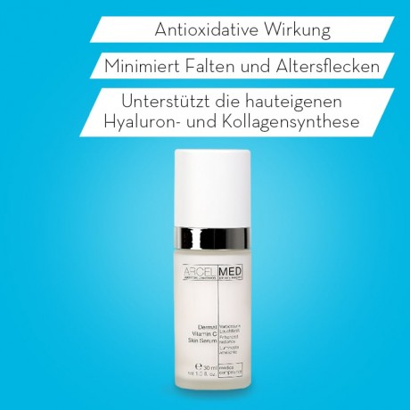JEAN D'ARCEL Dermal Vitamin C Skin Serum ARCELMED Konzentrat mit straffendem Soforteffekt Дермальная сыворотка для кожи с витамином С ARCELMED концентрат с немедленным укрепляющим эффектом