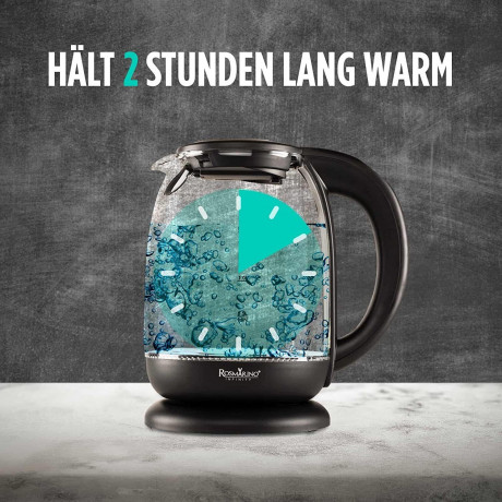 ROSMARINO ROSMARINO Wasserkocher Wasserkocher, Teekocher 5 Temperatureinstellungen 7 Tassen (1,7 l), 2200,00 W  ROSMARINO чайник чайник, заварник 5 температурных режимов 7 чашек (1,7 л), 2200,00 Вт