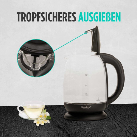 ROSMARINO ROSMARINO Wasserkocher Wasserkocher, Teekocher 5 Temperatureinstellungen 7 Tassen (1,7 l), 2200,00 W  ROSMARINO чайник чайник, заварник 5 температурных режимов 7 чашек (1,7 л), 2200,00 Вт